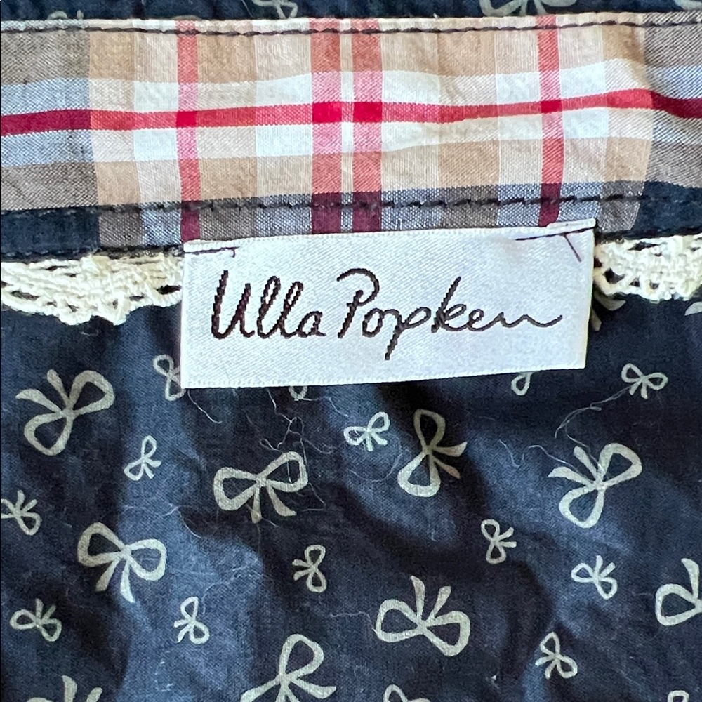 Ulla Popken Black and Pink Plaid Button Down Shirt - Picture 4 of 4